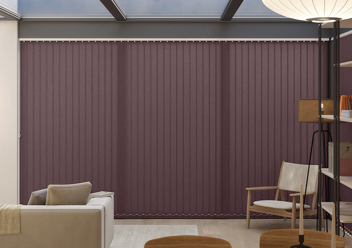 Roma, Aubergine - Vertical Blind - Image 6